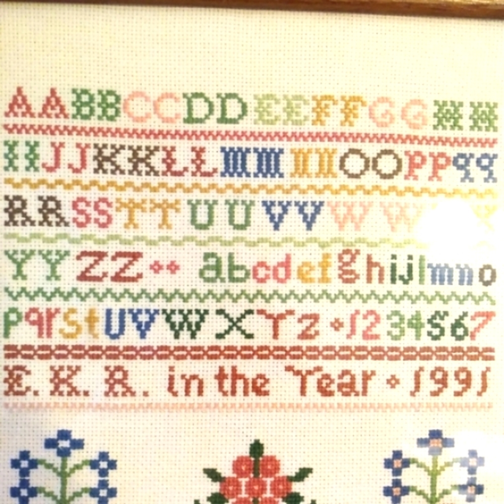 ABC sampler Needlepoint - Picture 2 of 13
